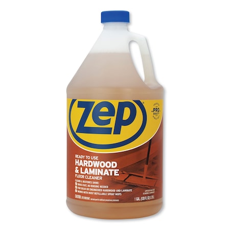 Zep Hardwood and Laminate Cleaner, 1 gal Bottle ZUHLF128EA